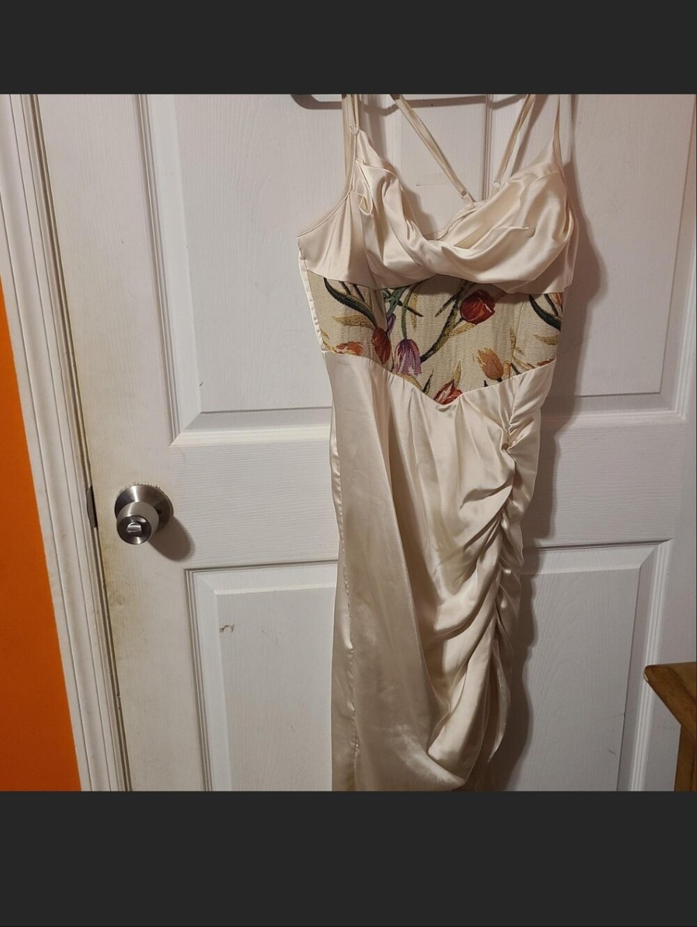 Shein Satin Draped Dress